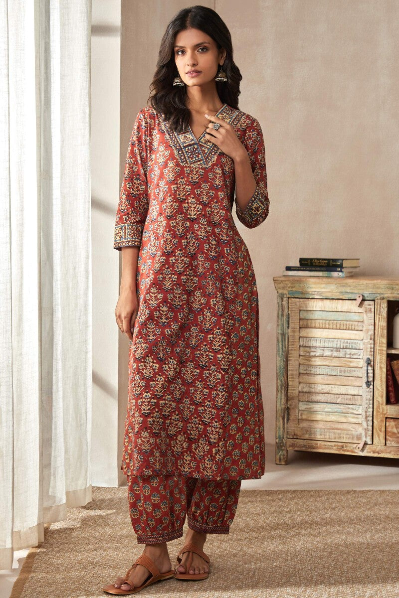 Sehra Sehreen Bagru Kurta