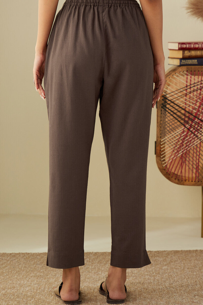 Roza Mahtab Brown Narrow Pants