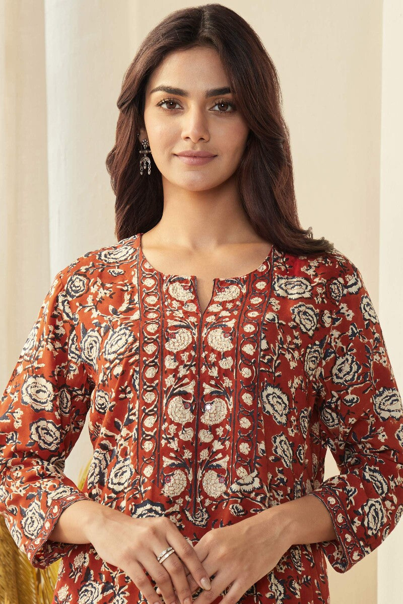 Sehra Rahima Bagru Kurta