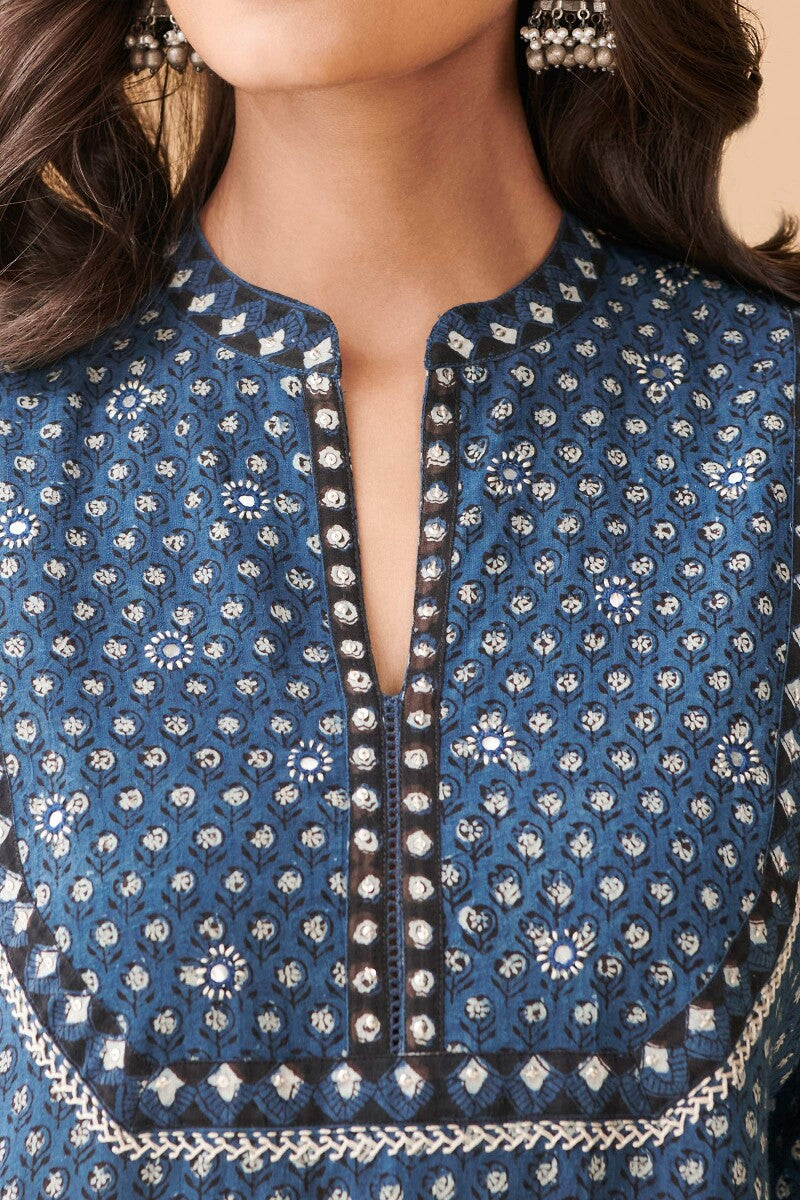 Sehra Simar Bagru Kurta