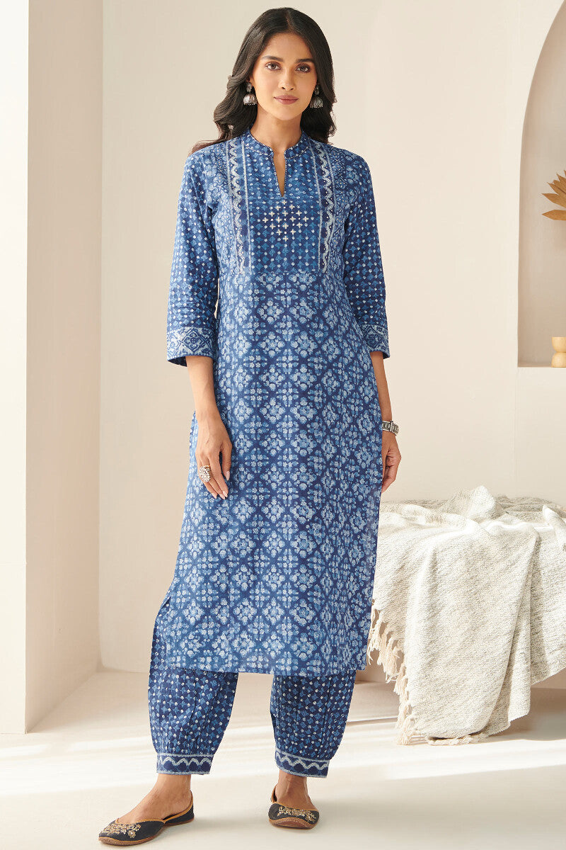 Sehra Nusrat Indigo Kurta