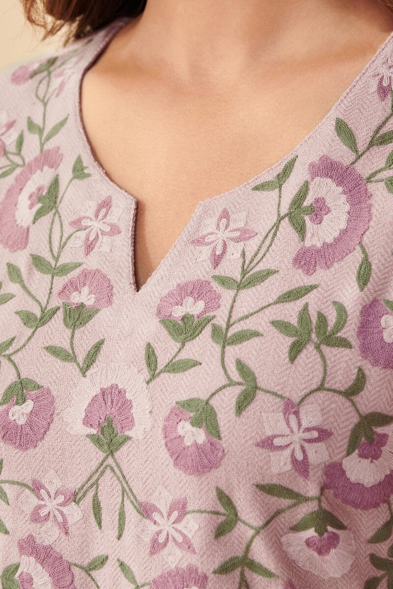 Naadirah Sameera Faux Wool Handloom Kurta