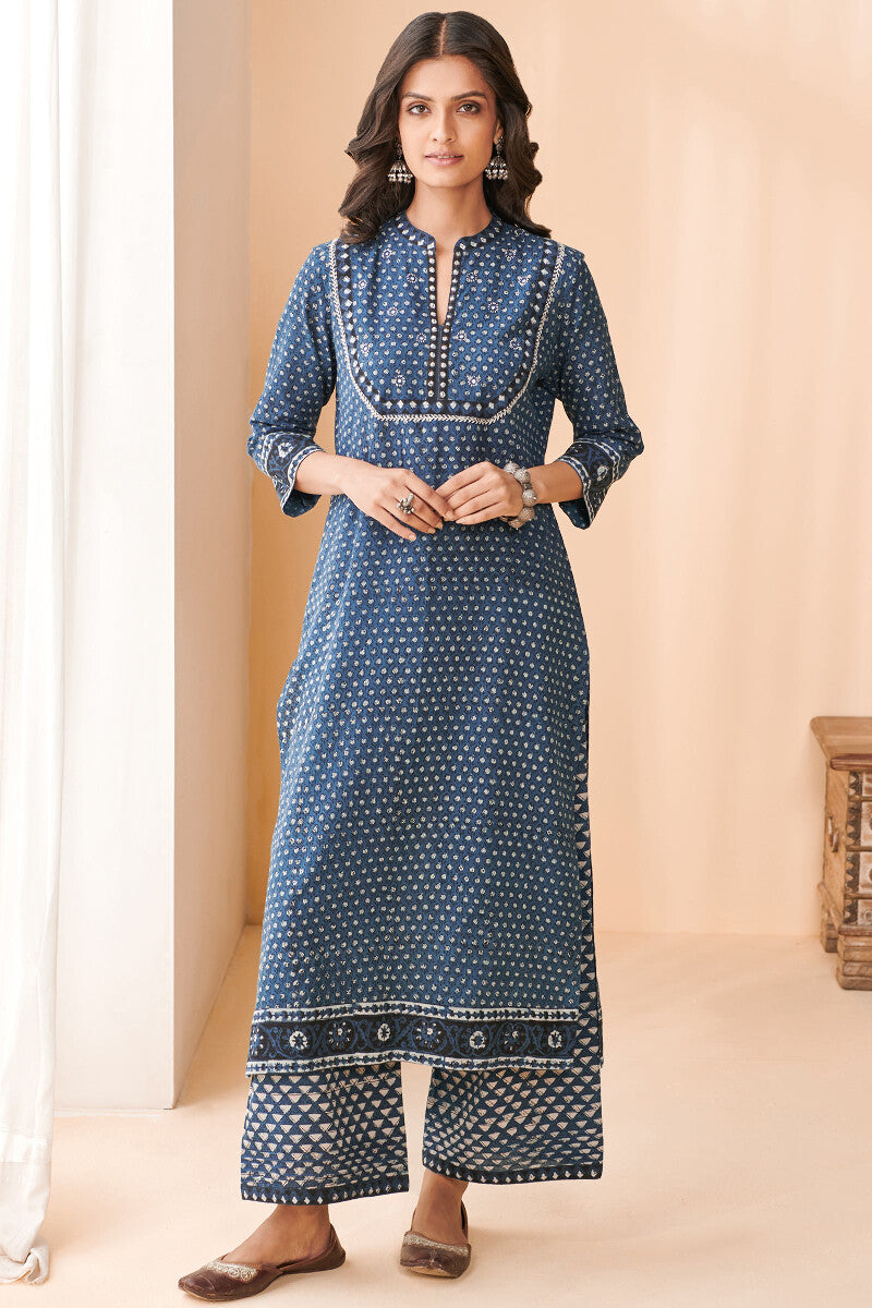 Sehra Simar Bagru Kurta