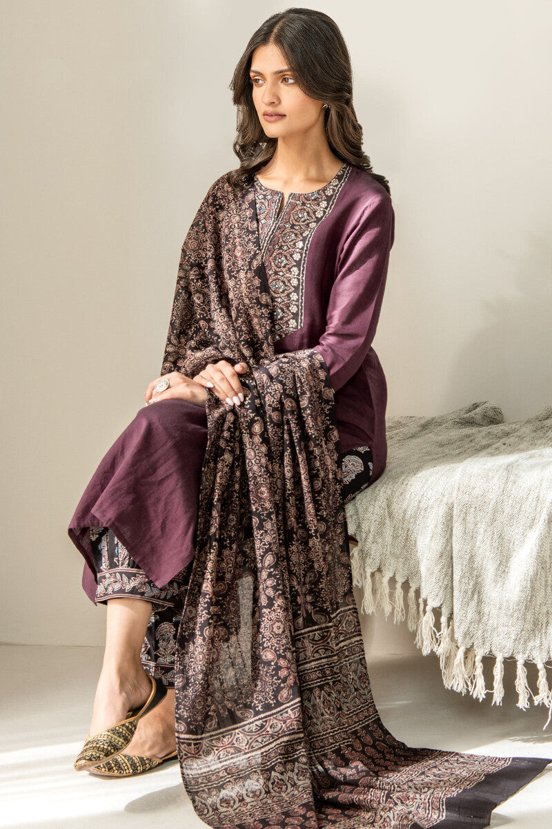 Sehra Gauhar Ajrak Dupatta