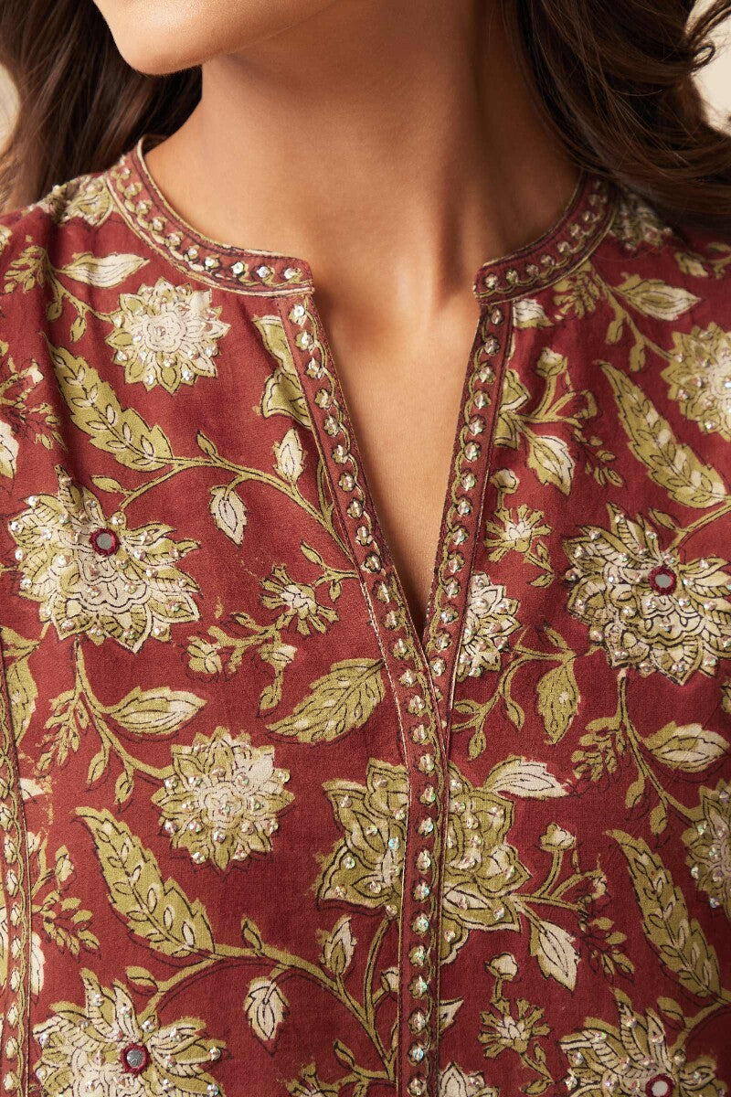 Sehra Zeenat Bagru Kurta