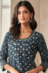 Sehra Nur Bagru Kurta