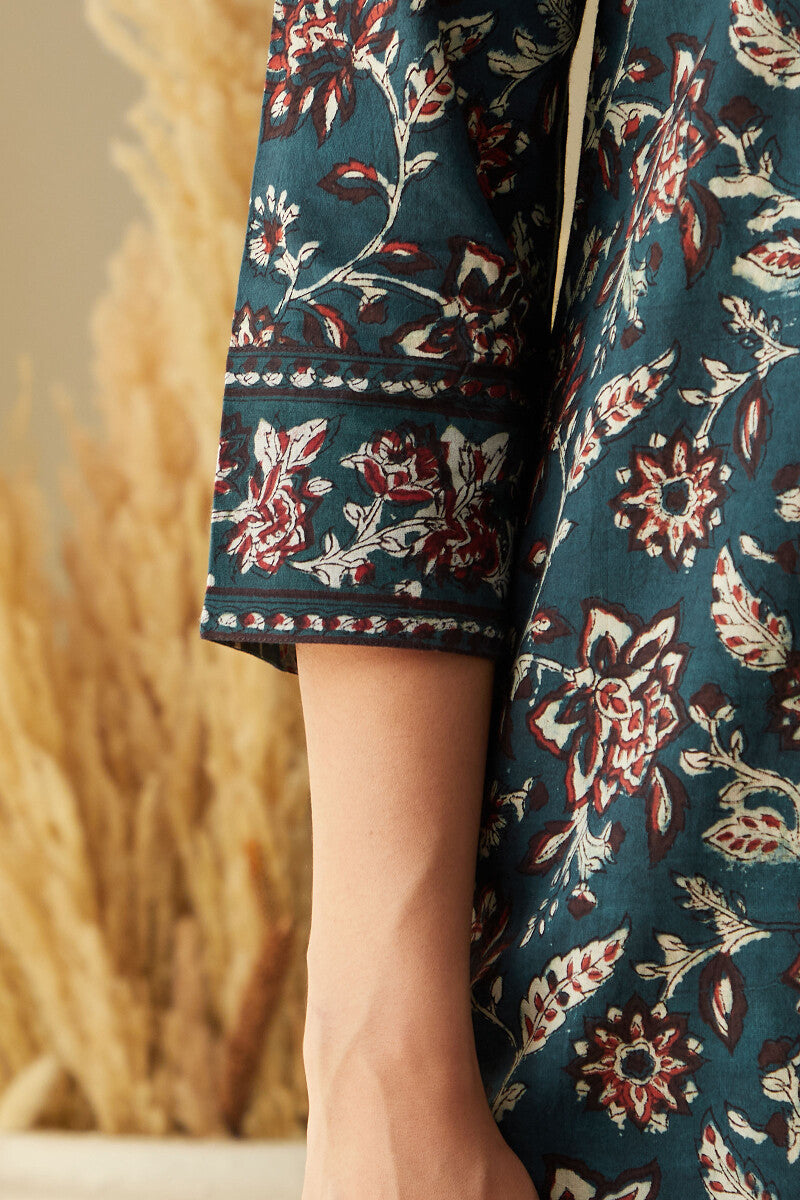 Sehra Zoya Bagru Kurta