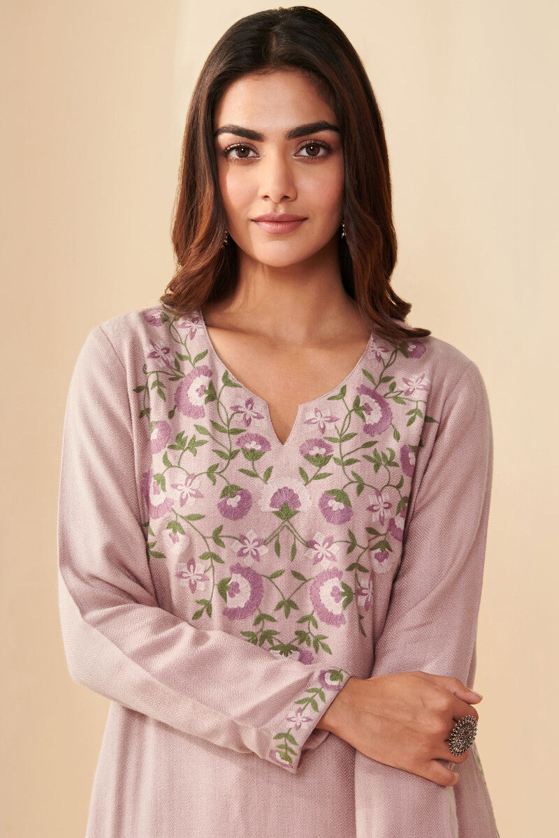Naadirah Sameera Faux Wool Handloom Kurta