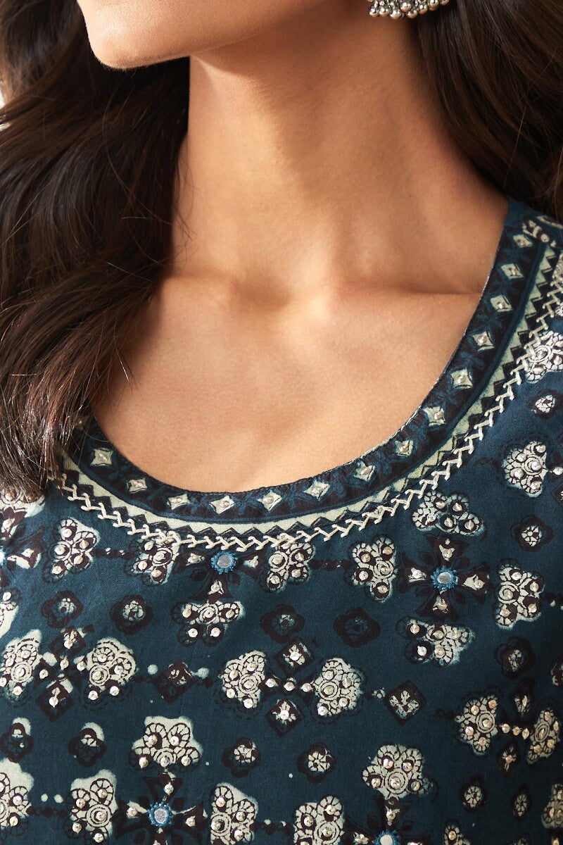 Sehra Nur Bagru Kurta