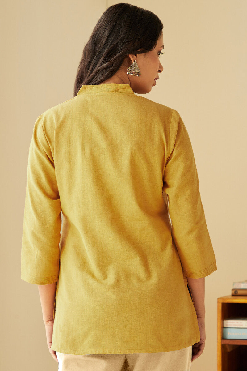 Roza Seher Mustard Top