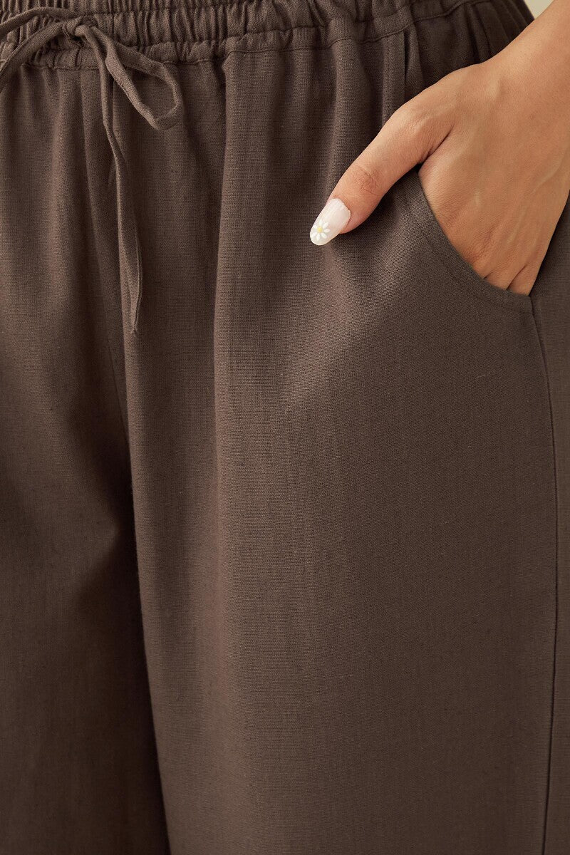 Roza Mahtab Brown Narrow Pants