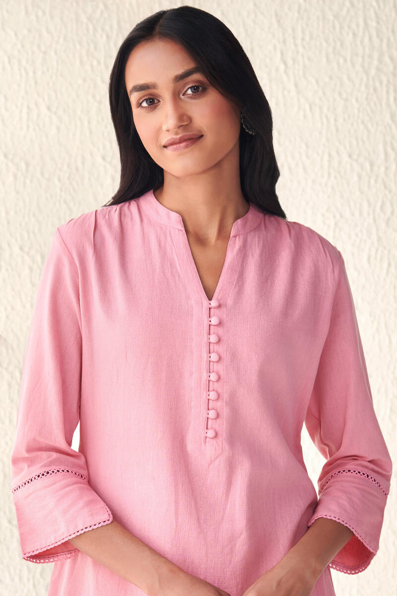 Roza Sehnaz Pink Kurta