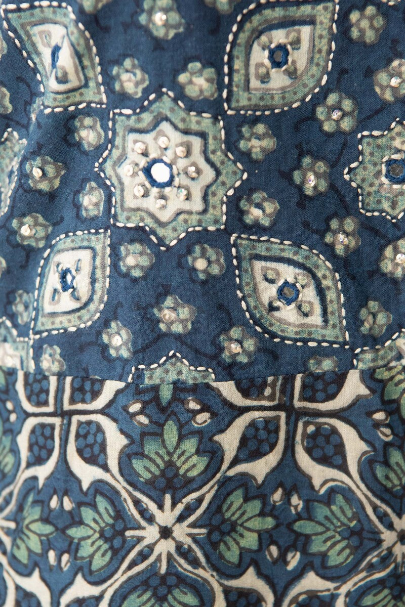 Sehra Zara Ajrak Kurta
