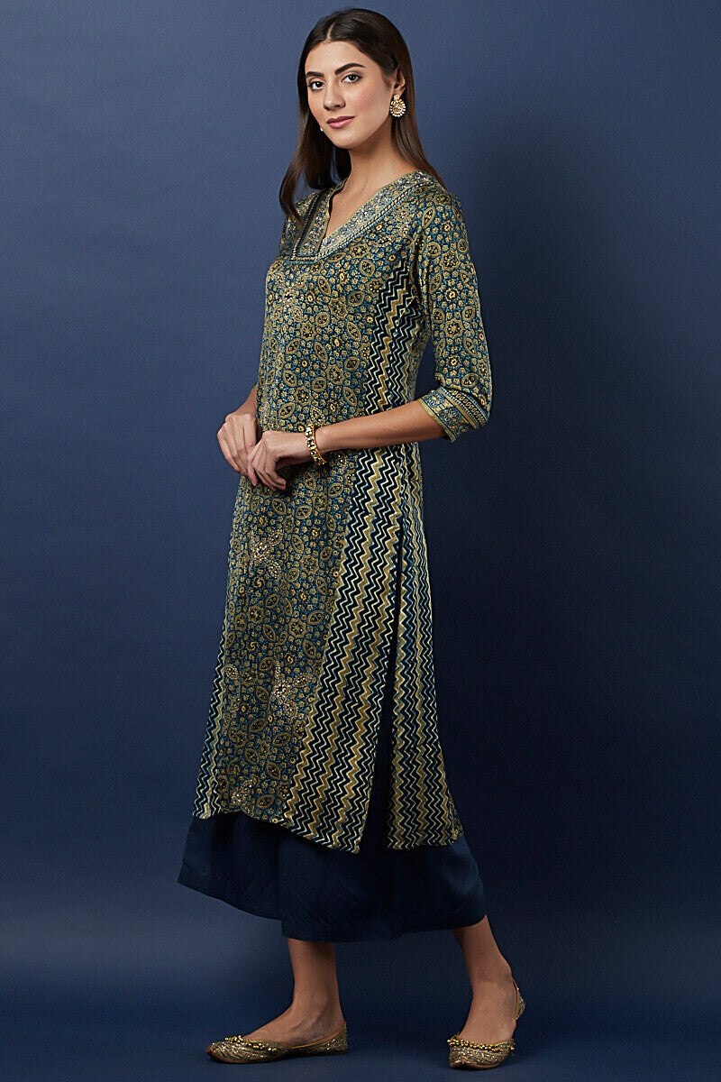 Ajrak Silk