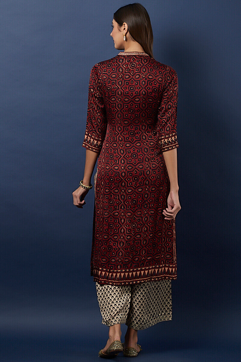 Ajrak Silk