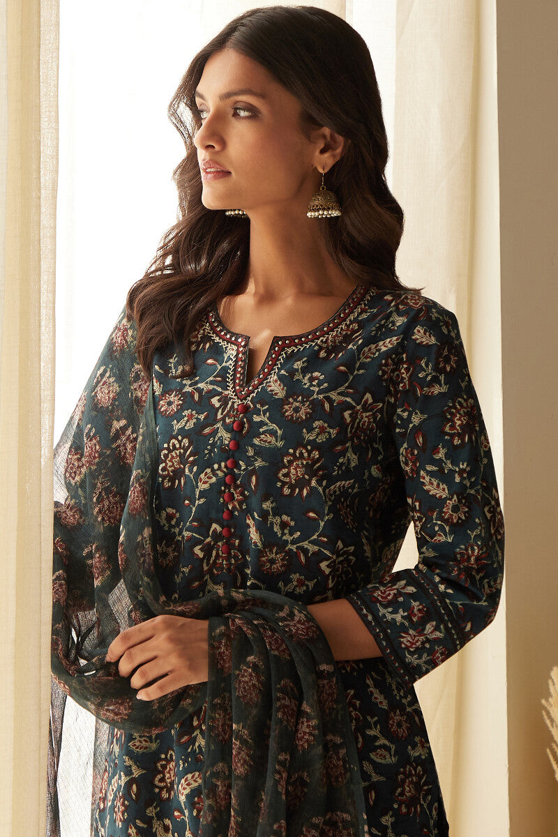 Sehra Zoya Bagru Kurta