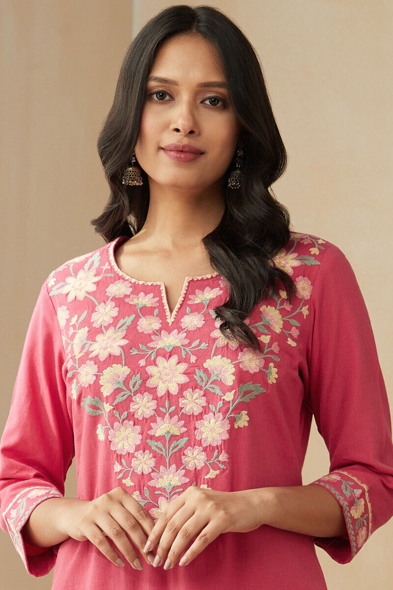 Roza Zoya Pink Kurta