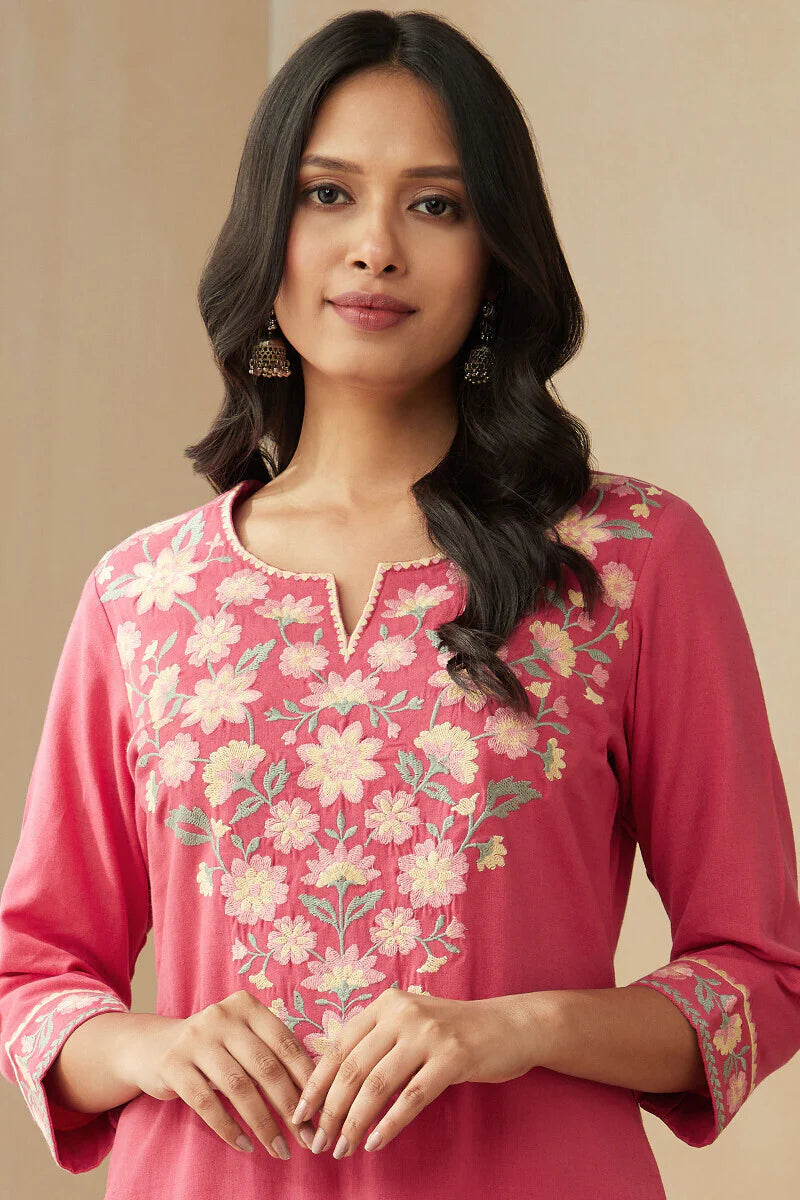 Roza Zoya Pink Kurta