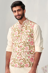 Zaid Zarun Dobby Nehru Jacket
