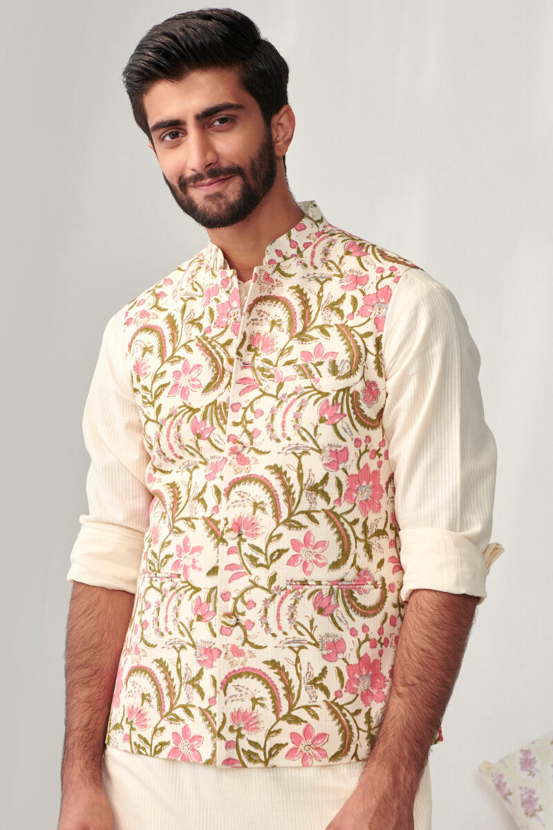 Zaid Zarun Dobby Nehru Jacket