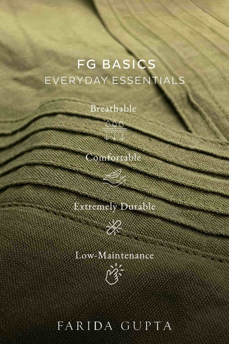 Roza Seher Olive Green Kurta