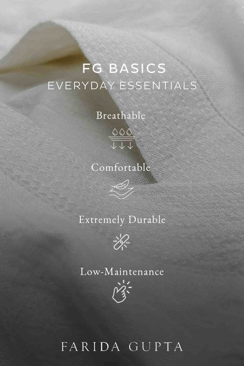 Roza Nahid White Handloom Kurta