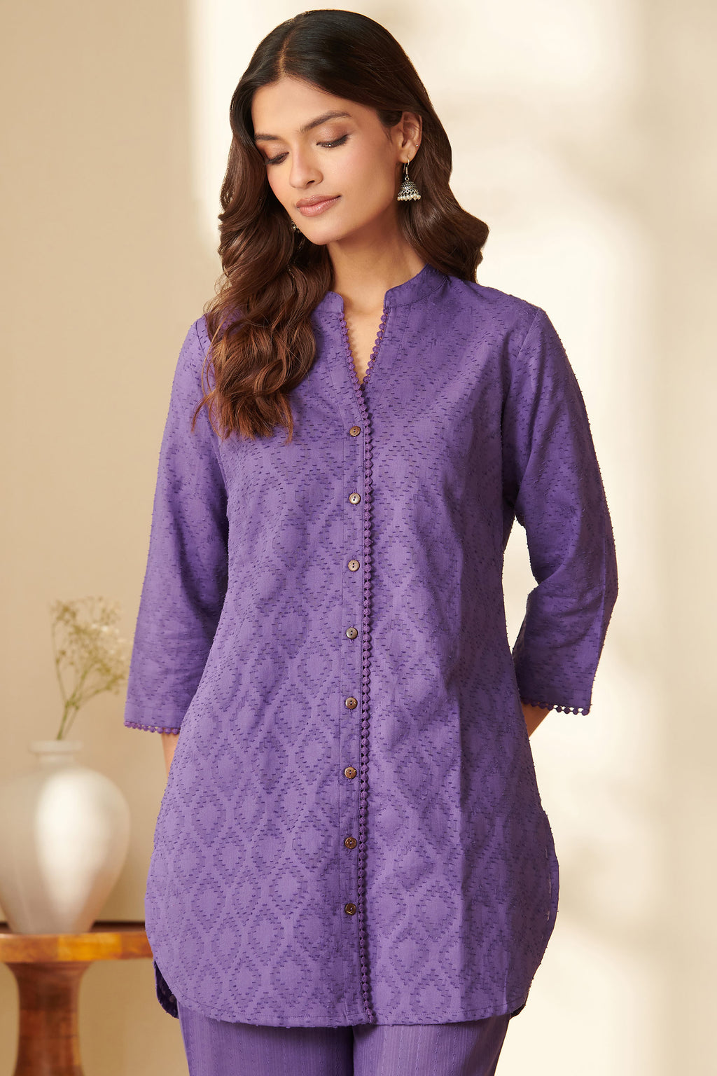 Roza Parisa Purple Co-Ord Set