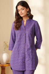 Roza Parisa Purple Co-Ord Set