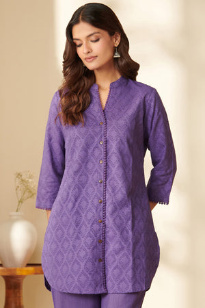Roza Parisa Purple Co-Ord Set