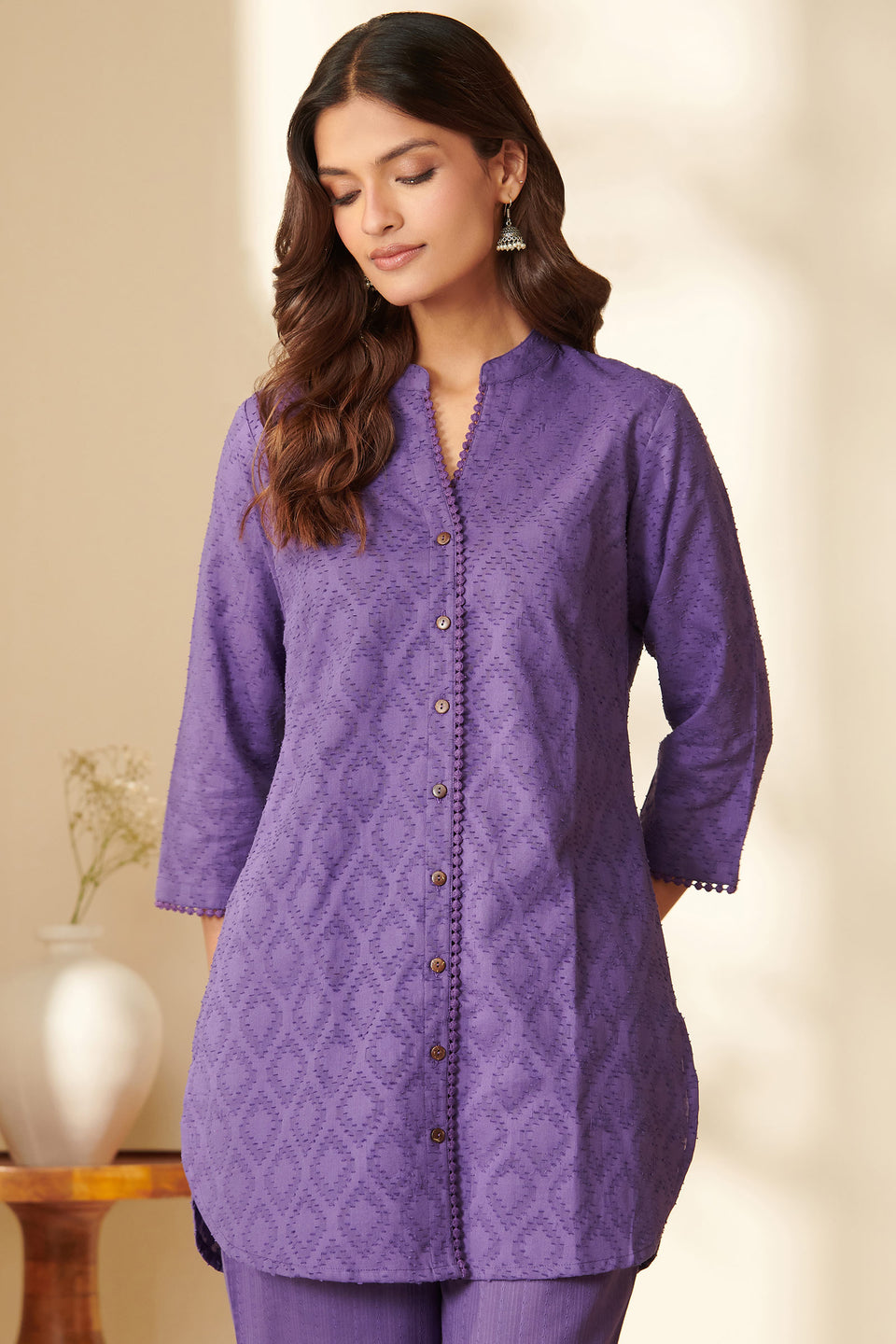 Roza Parisa Purple Co-Ord Set