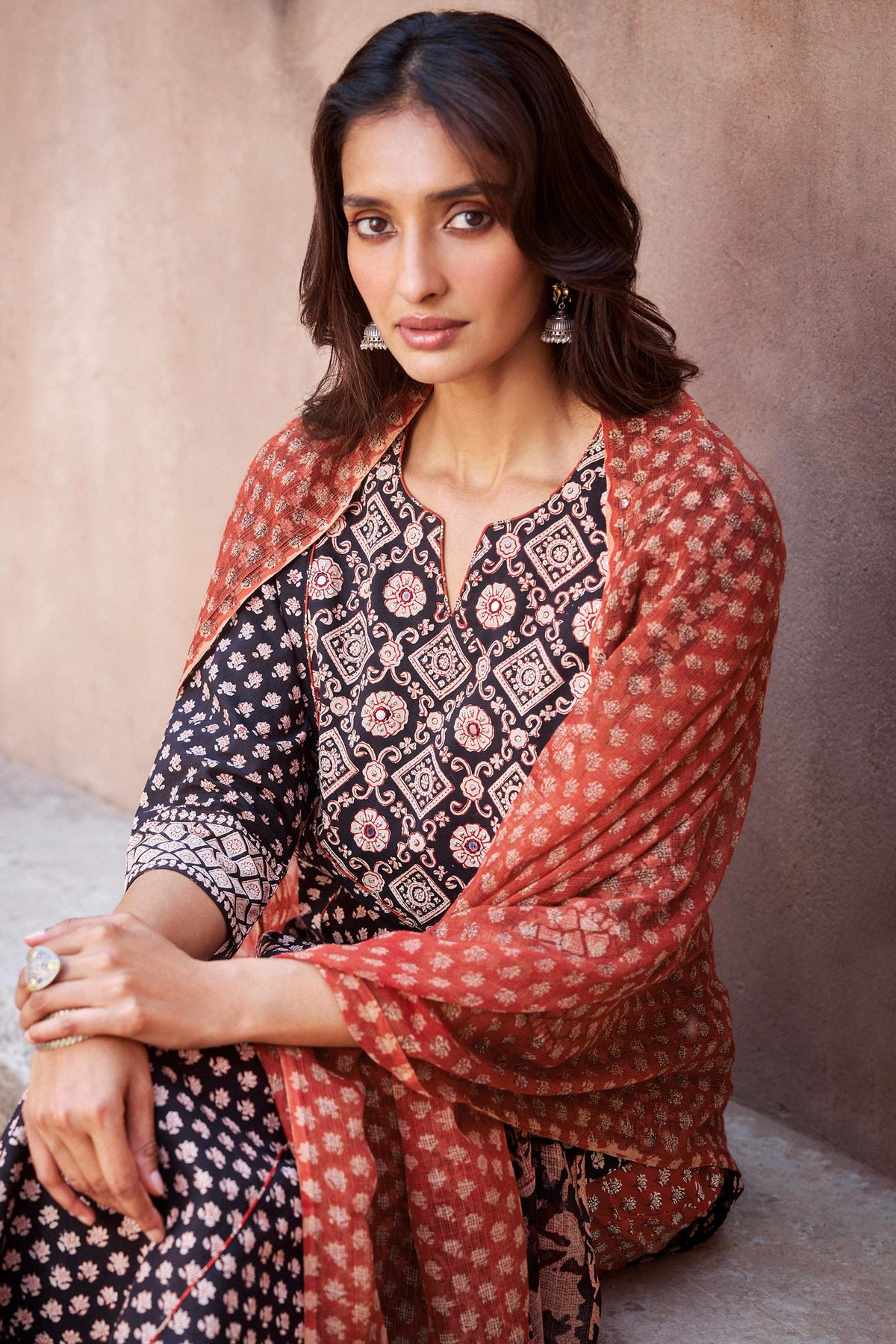 Sehra Maiwa Bagru Kurta