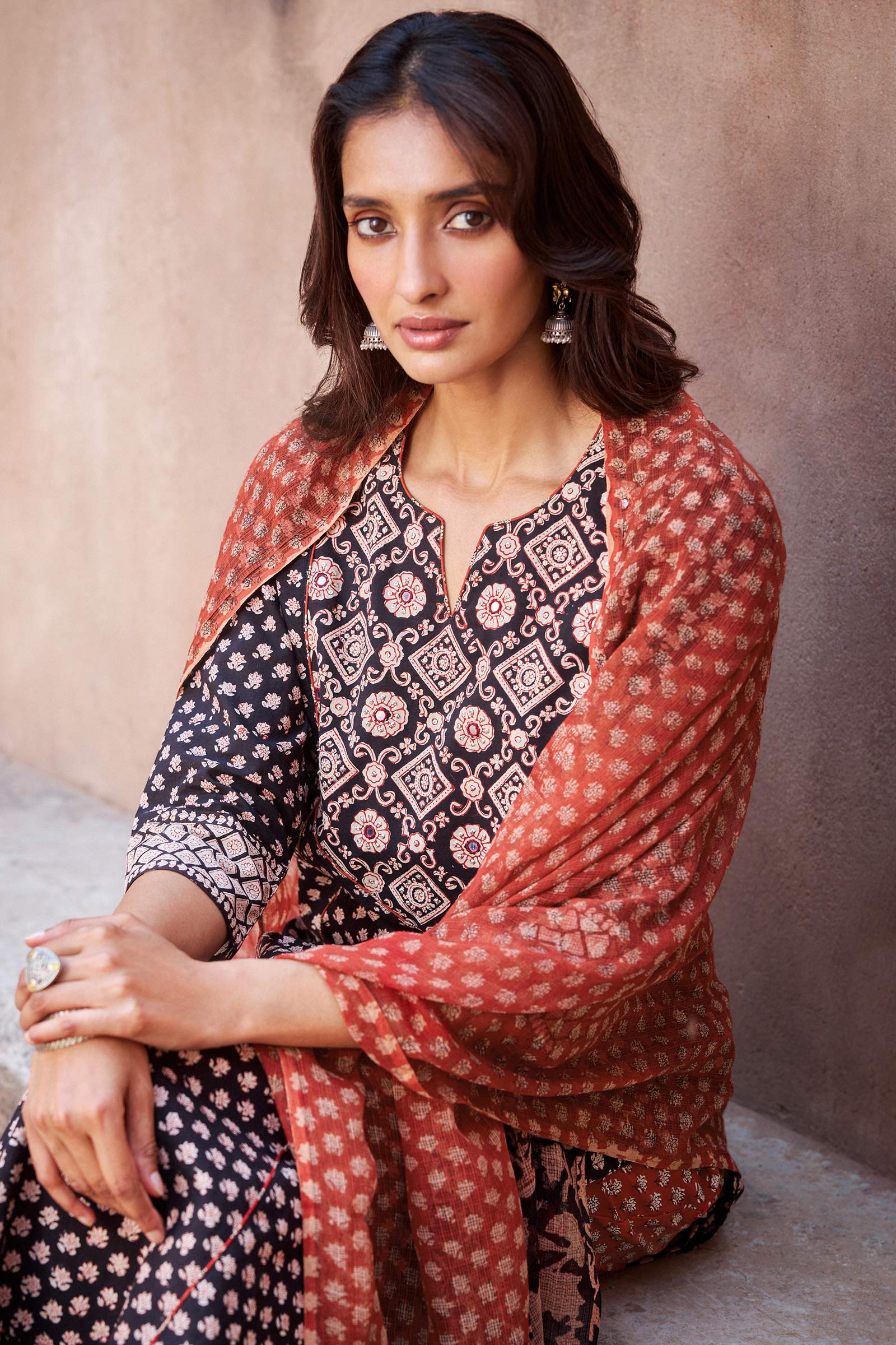 Sehra Maiwa Bagru Kurta