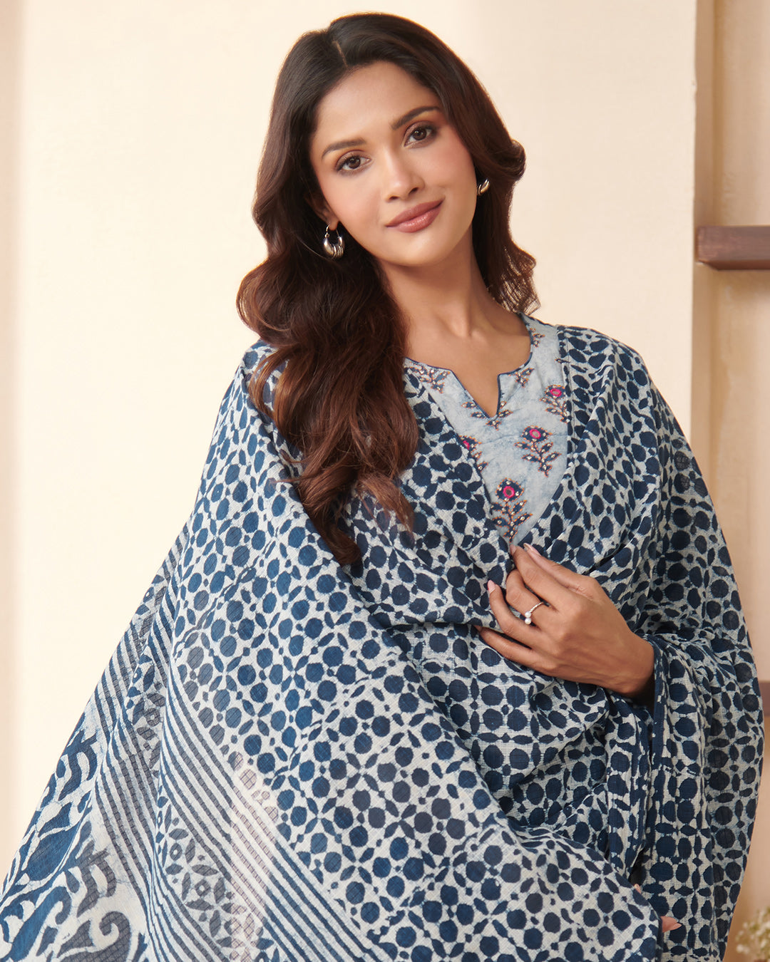 Nurtaj Rumaisa Bagru Dabu Dupatta