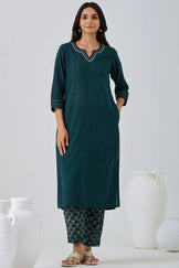 Surplus: Roza Jannat Dark Blue Kurta