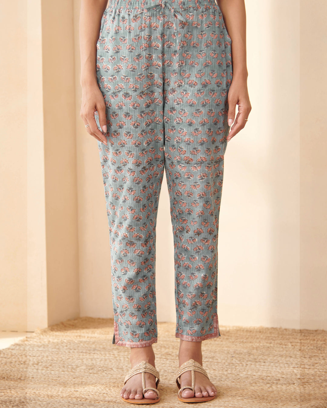 Nasrine Mahi Sanganeri Narrow Pants