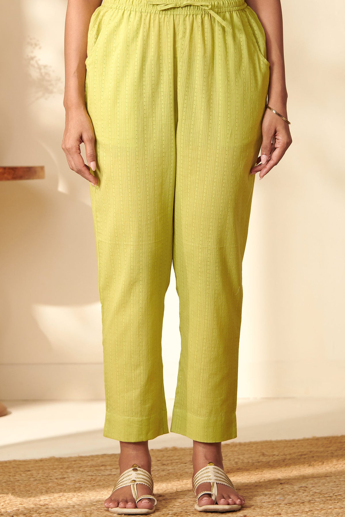 Roza Darya Green Narrow Pants