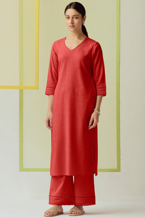 Roza Seerat Red Kurta