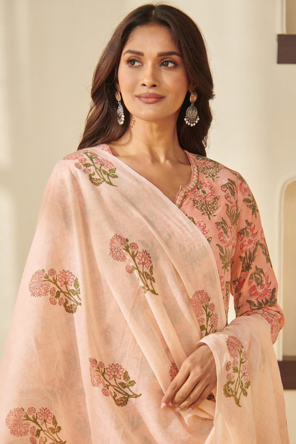 Gulbarg Kaira Sanganeri Dupatta