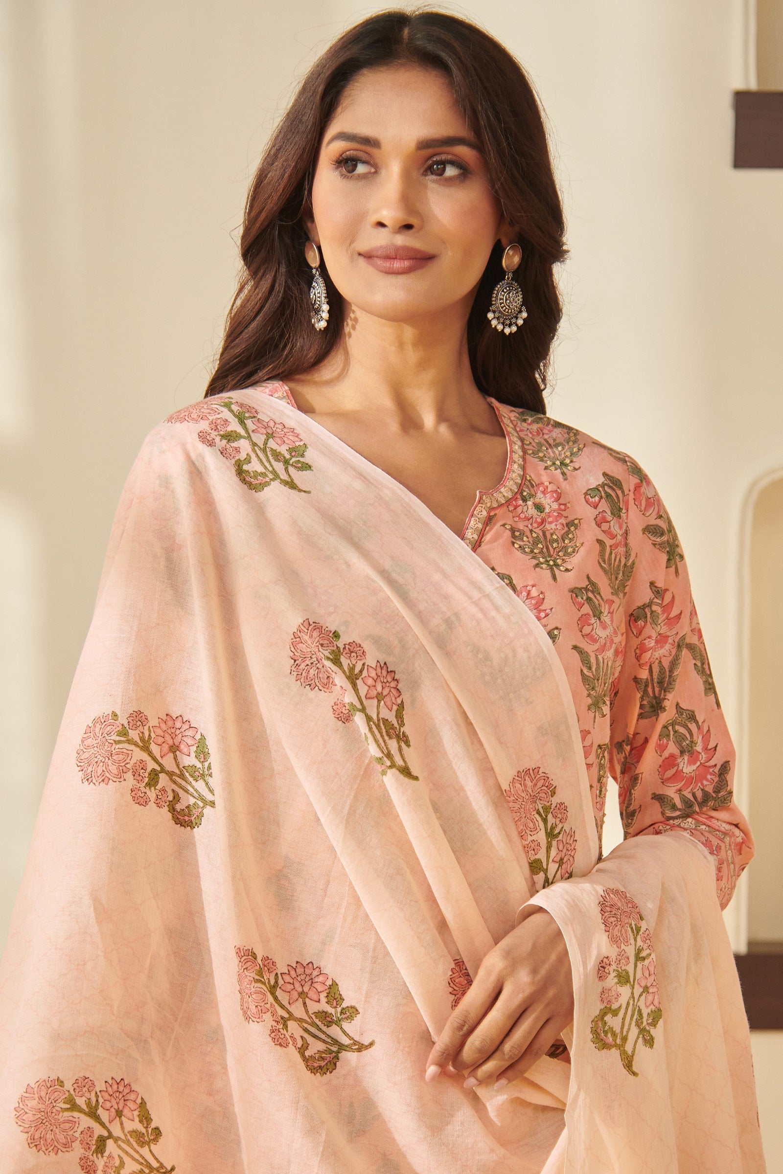 Gulbarg Kaira Sanganeri Dupatta