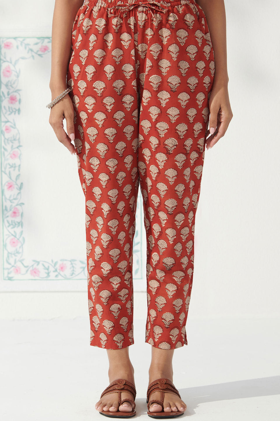 Sehra Fazeen Bagru Narrow Pants