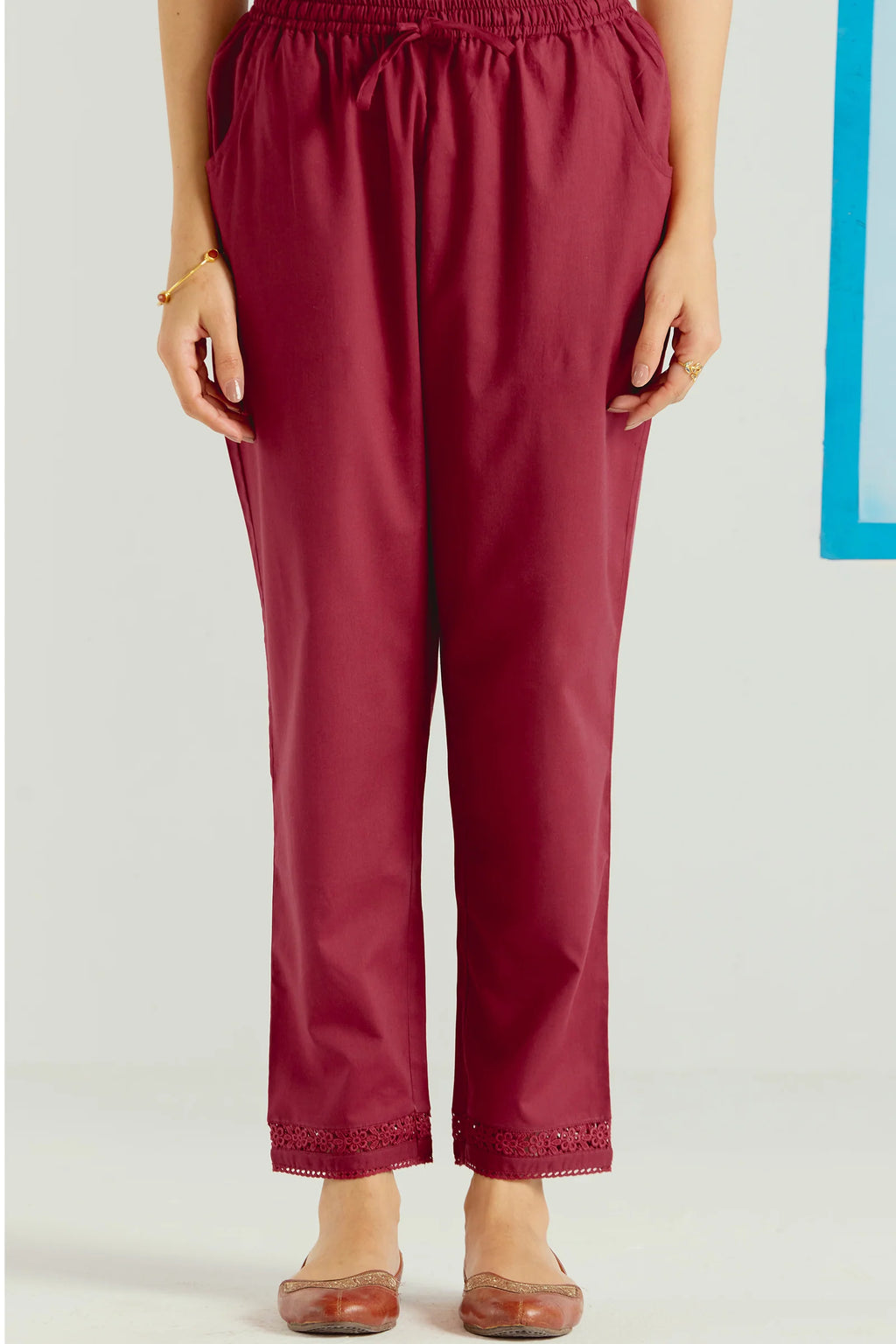 Surplus: Roza Sehr Brick Red Narrow Pants