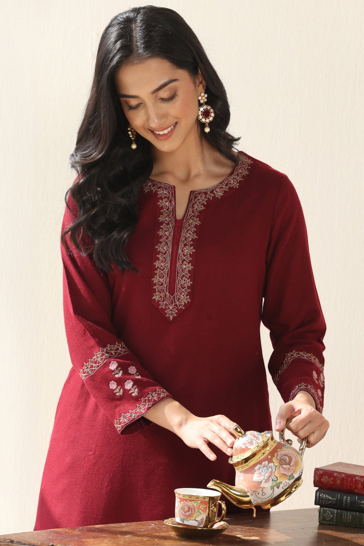 Naadirah Maheen Faux Wool Kurta