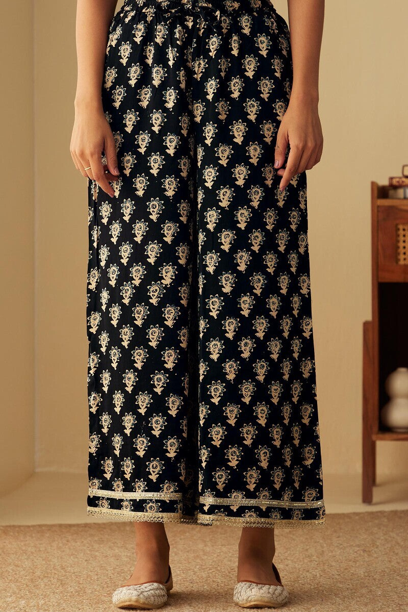 Mehrunissa Seher Black Palazzo