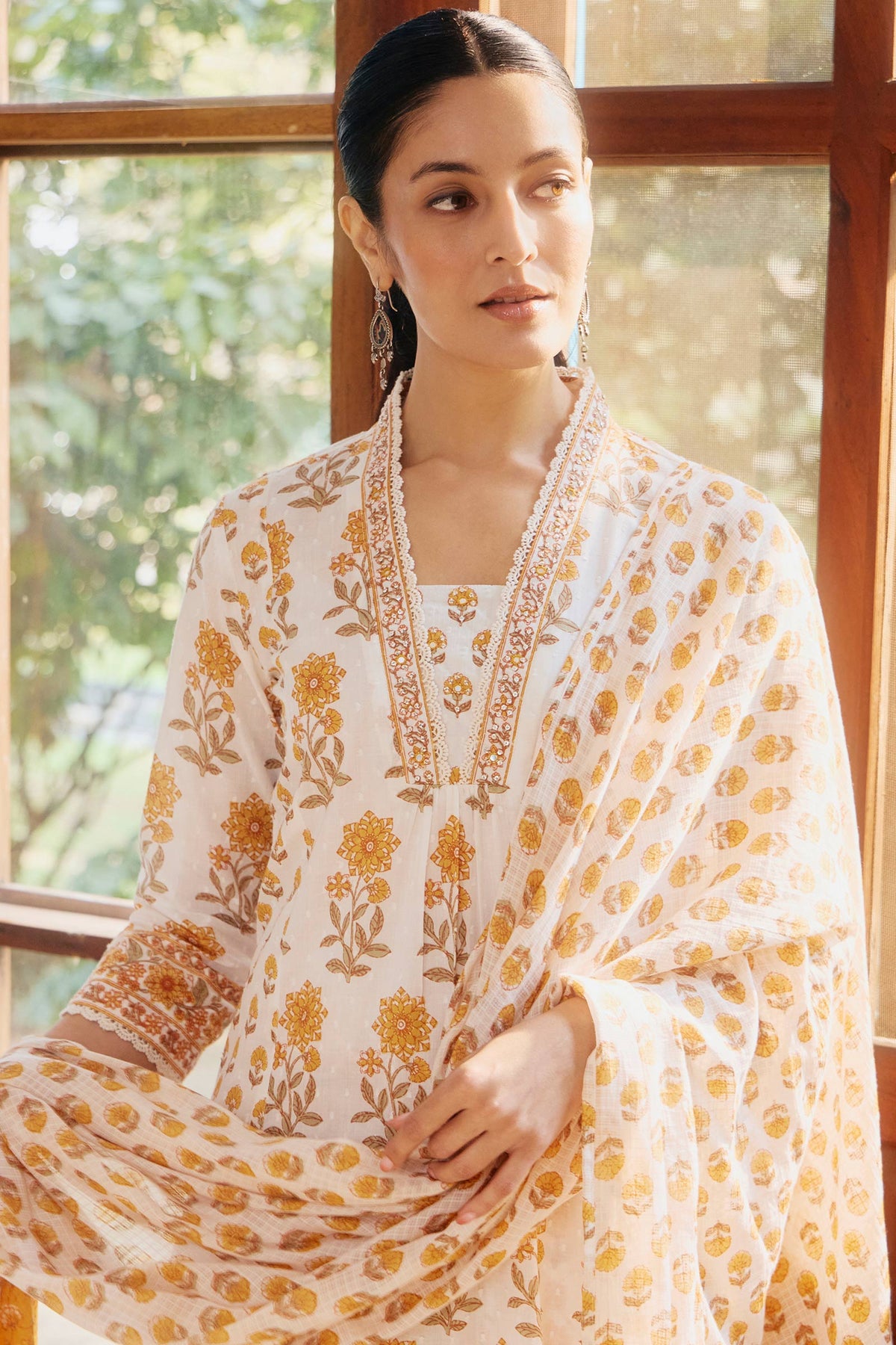 Gulbahar Tazmeen Sanganeri Kurta
