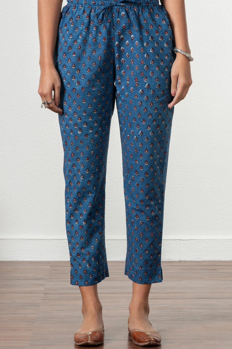 Sehra Zainab Bagru Narrow Pants
