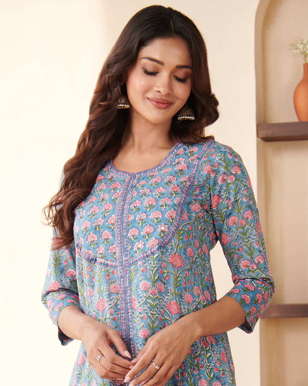 Gulbarg Kaira Sanganeri Kurta
