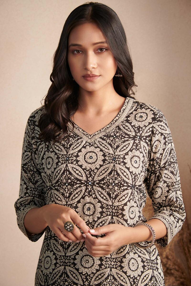 Sehra Sameera Bagru Kurta