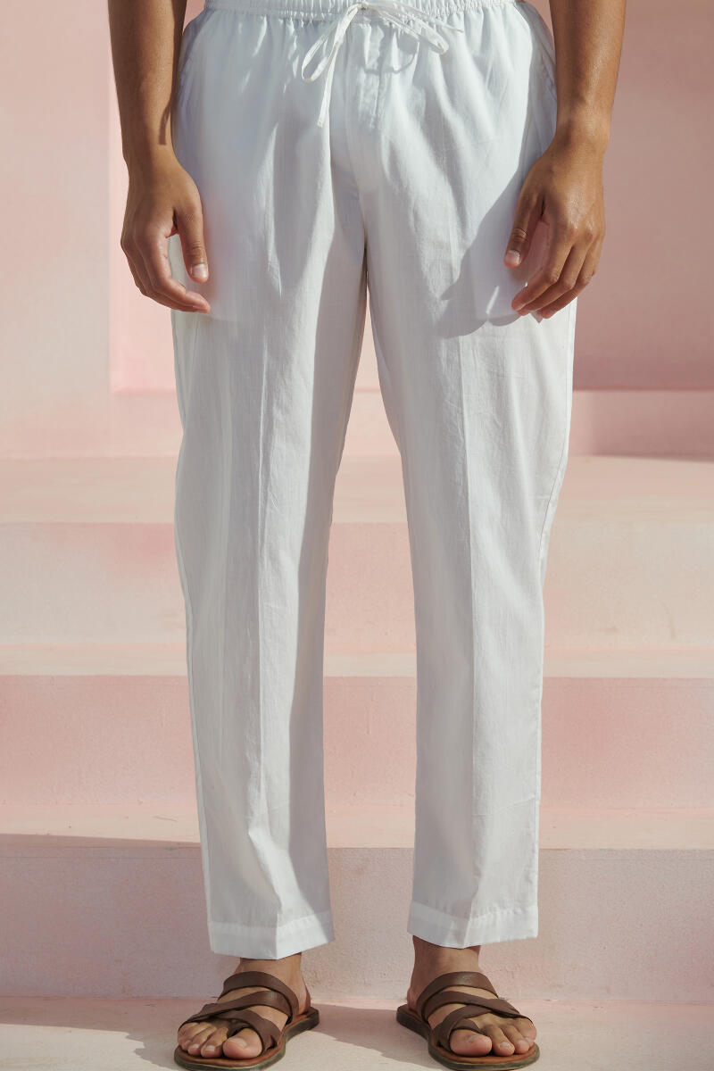 Raahat Faizal White Cotton Pants