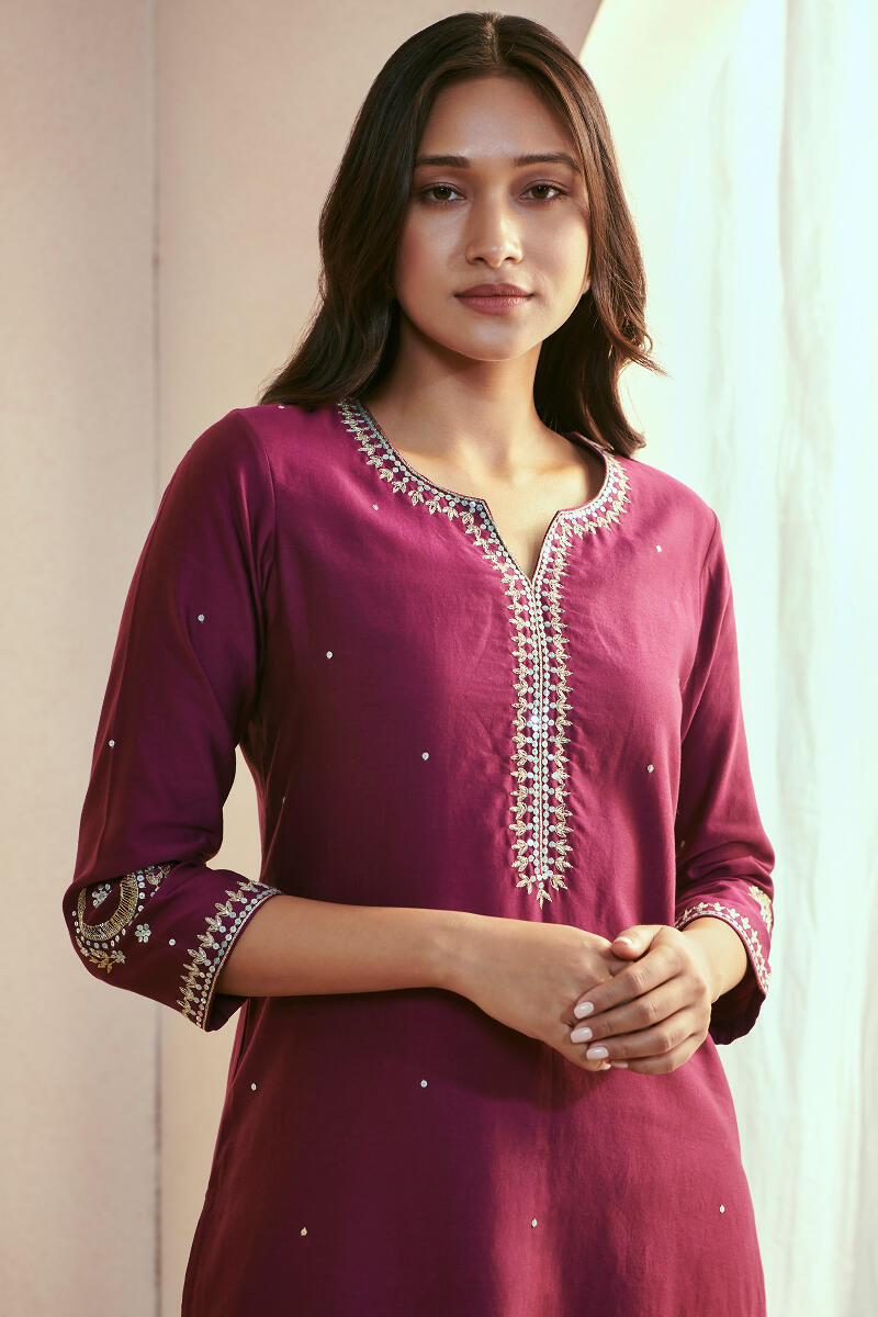 Nazma Shaheena Chanderi Kurta