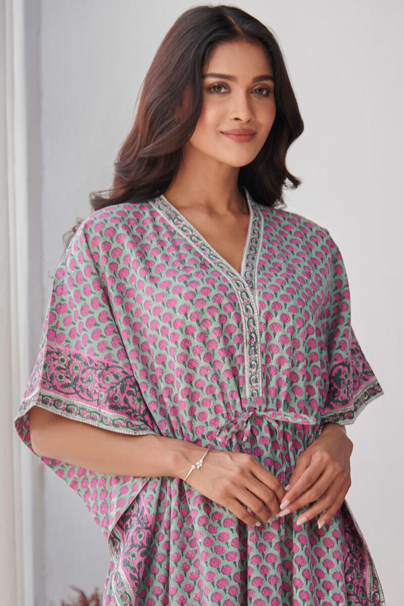 Roza Zeenat Sanganeri Kaftan